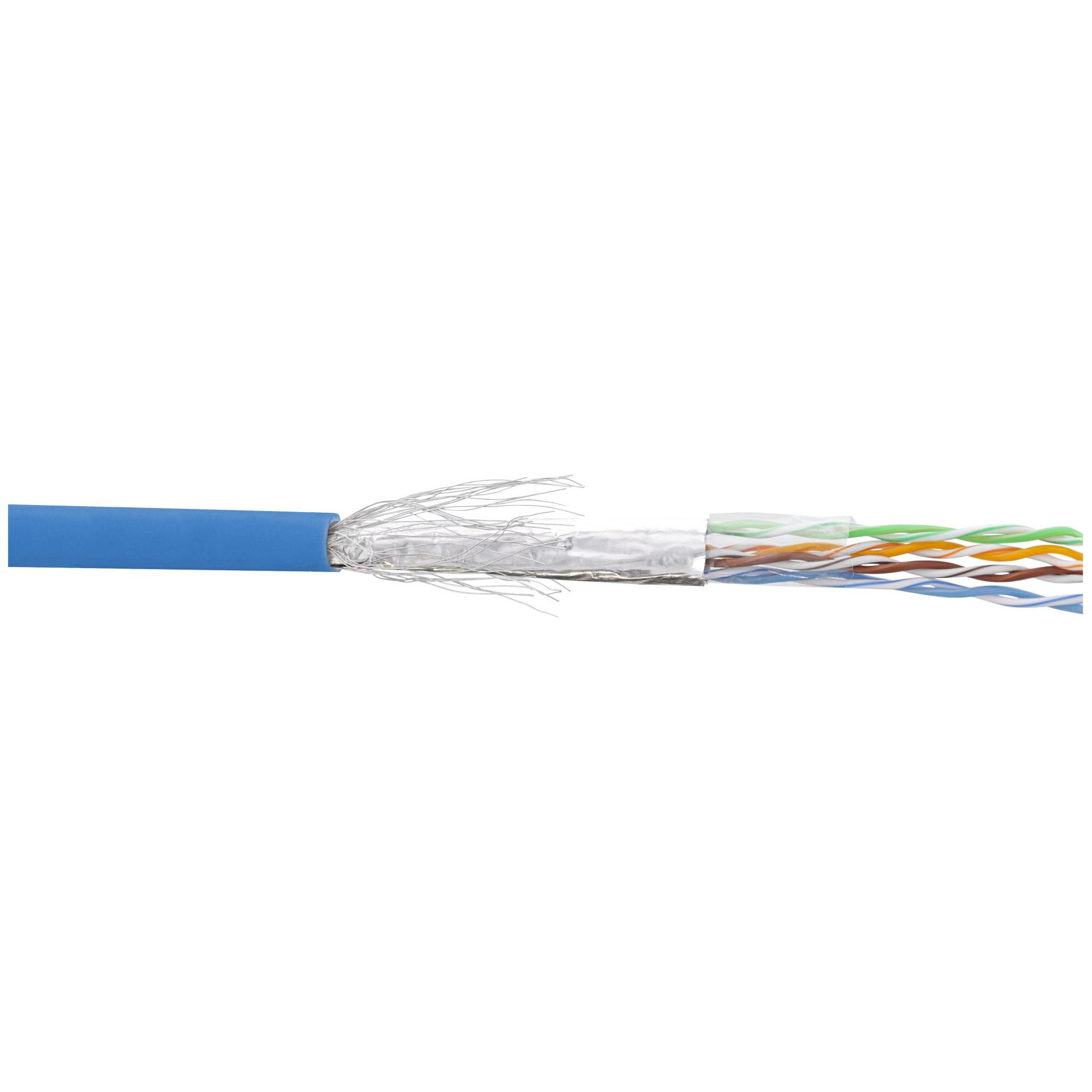 InLine Cat5e SF/UTP (S-FTP) Network Cable, 100m Blue