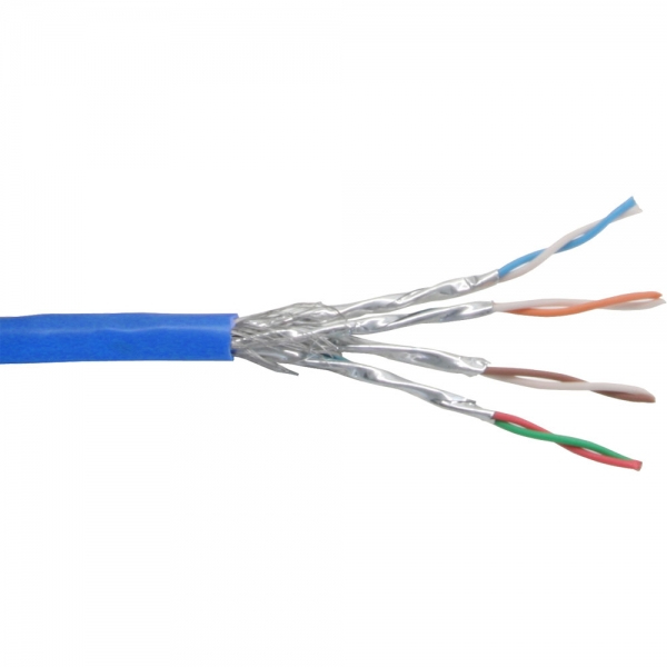 InLine Cat6 S/FTP Cable, 100m Blue