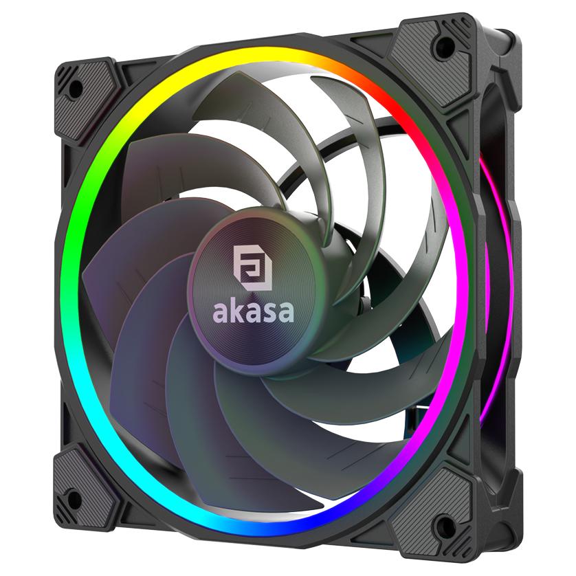 Akasa SOHO AR12 12cm Fan Black (3 Pack)
