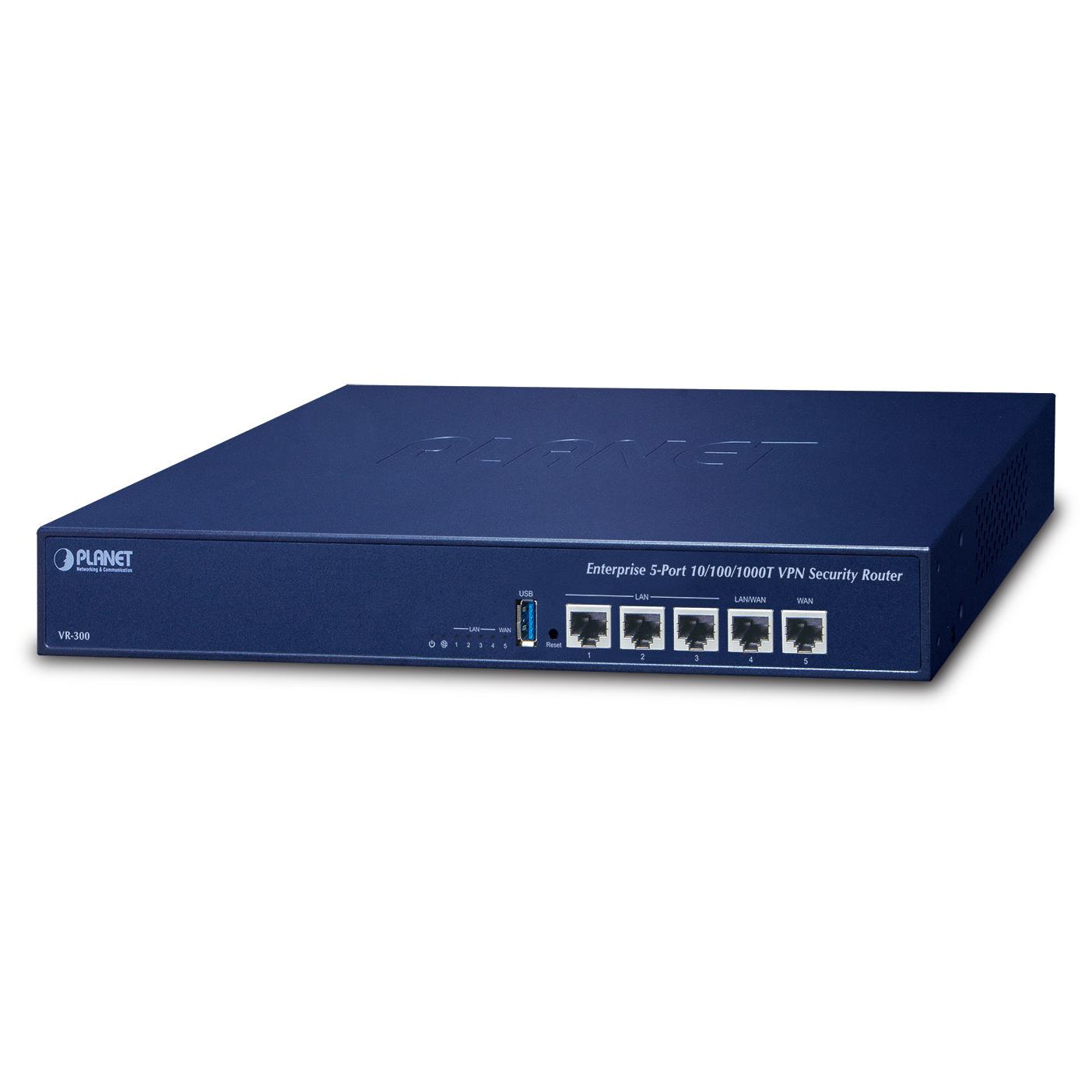 Planet Gigabit Ethernet Router (5 Ports) - Blue