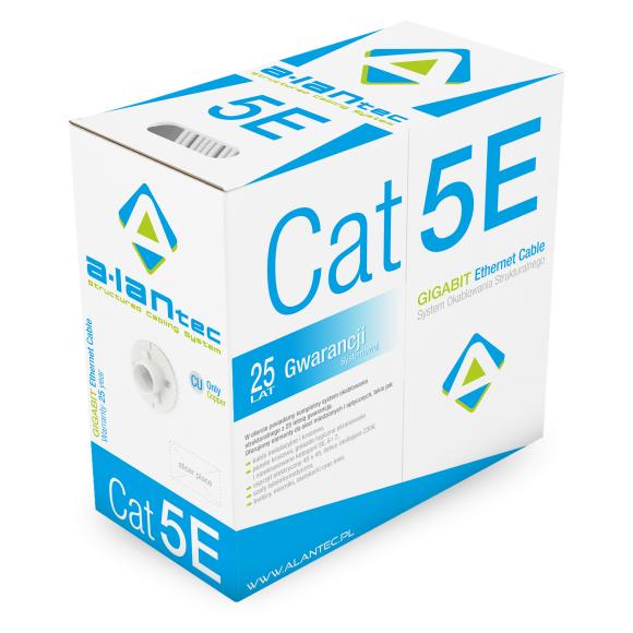 Alantec Cat5e Network Cable, 305m, White