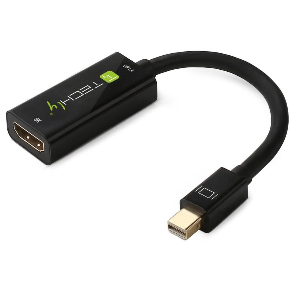 Cable adaptador Techly Mini DisplayPort a HDMI, Negro