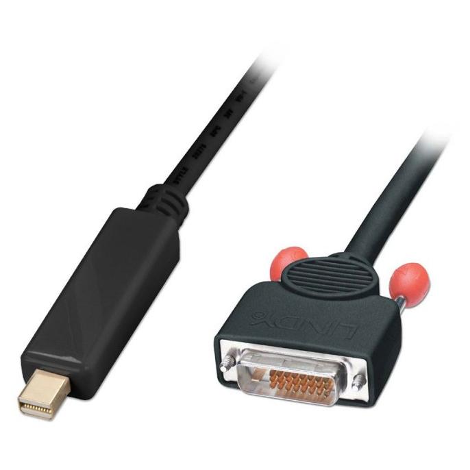 Lindy Mini DisplayPort to DVI-D Cable - 3m Black