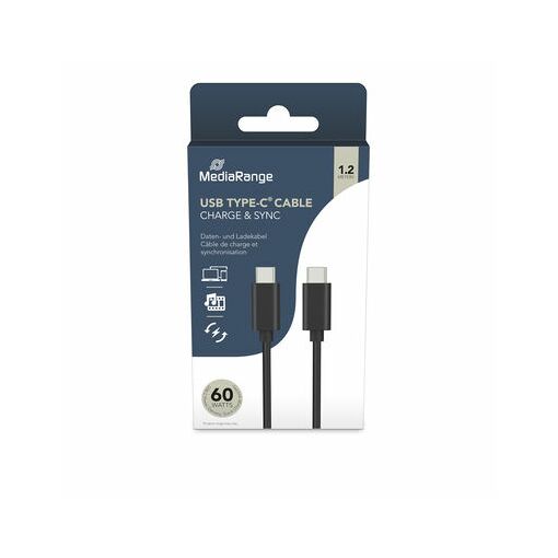 Cable MediaRange USB-C 1,2 m, USB 3.2 Gen 1 (3.1 Gen 1)