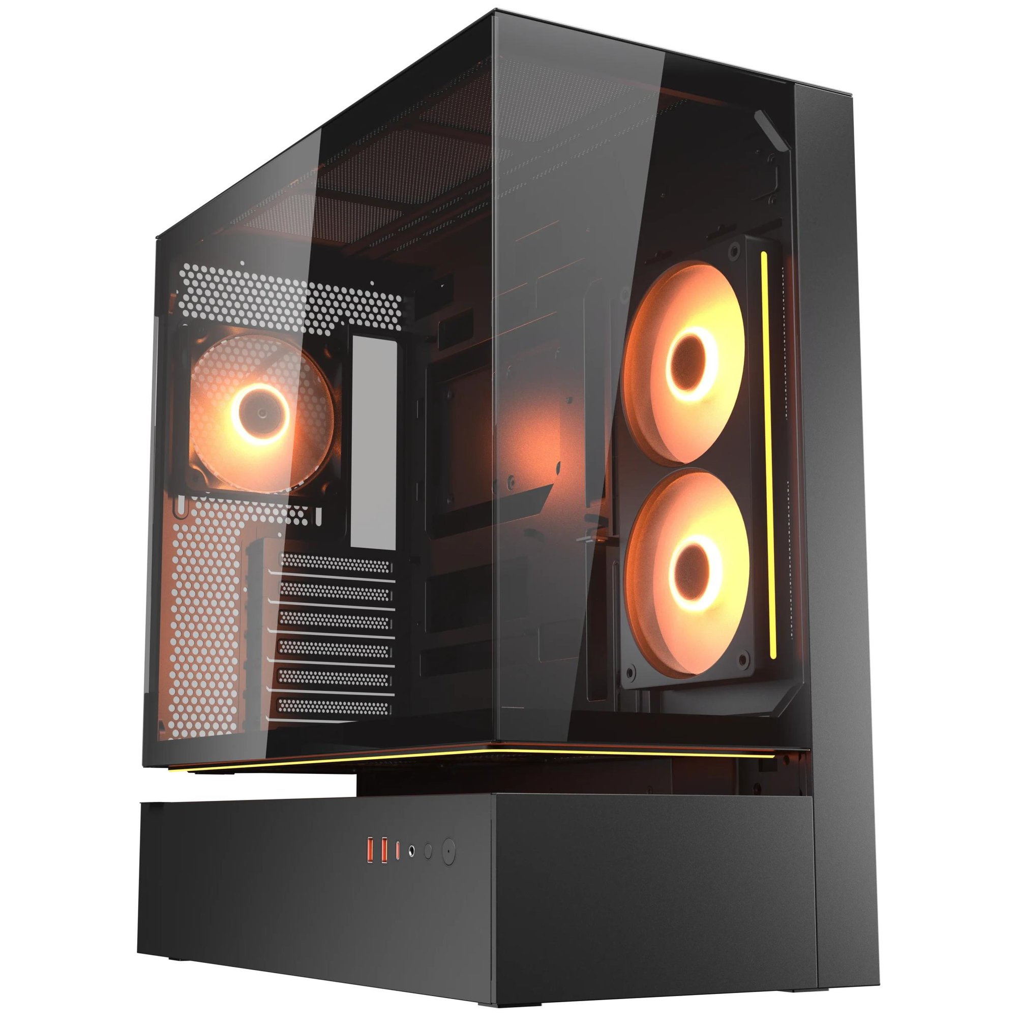 Cougar CGR-2DA4B Midi Tower Case, Black