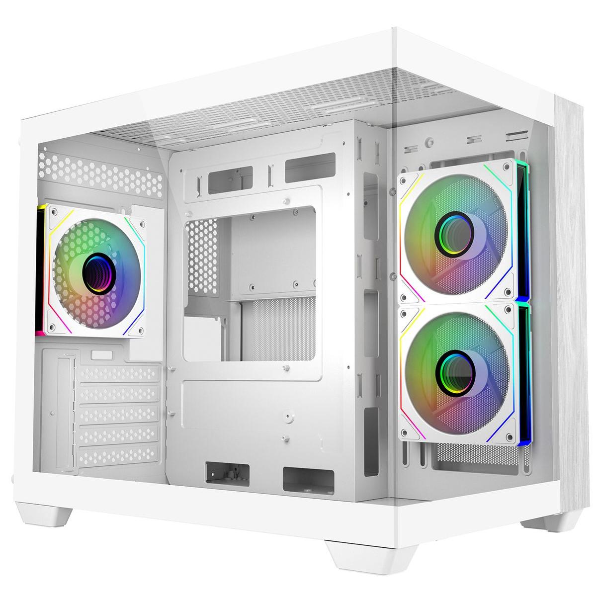 Cooler Master Elite 481 Wood Mini Tower White