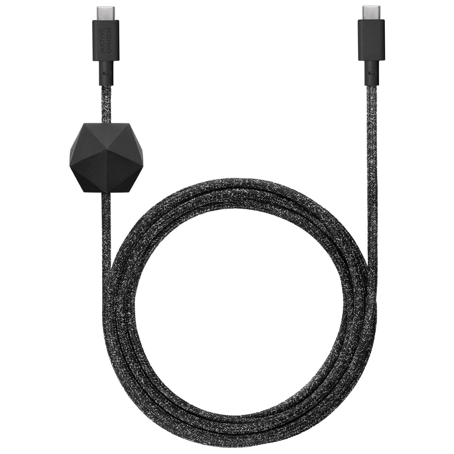 Native Union Anchor USB-C Cable 6ft (1.8m) - Black and Grey