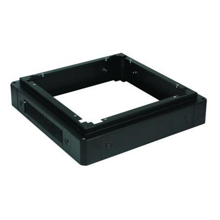 LOGON Black Metal Shelving Unit with Base