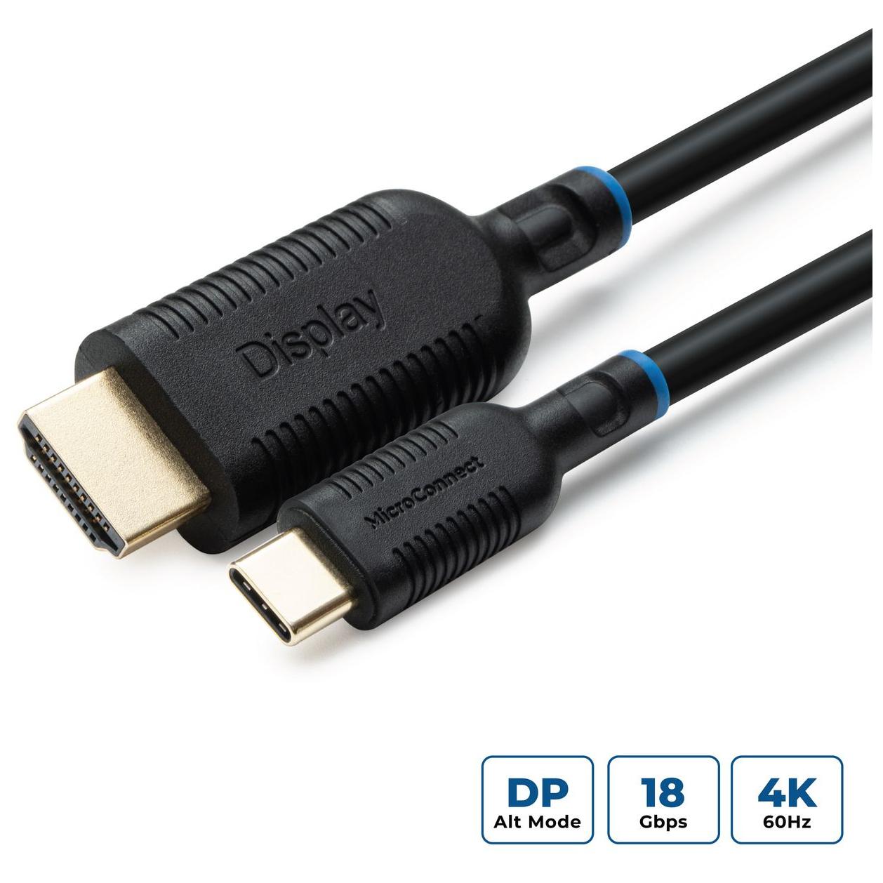MicroConnect USB-C to HDMI Cable 3m