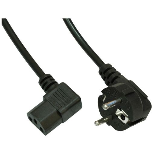 Câble électrique Akyga AK-PC-02C, 1,5 m, Noir, CEE7/7 vers IEC C13
