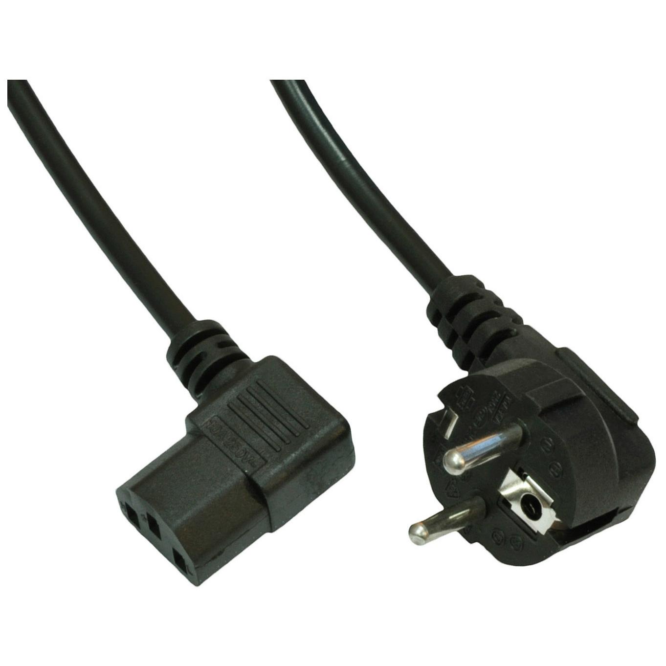 Akyga Power Cable AK-PC-02C, 1.5m, Black, CEE7/7 to IEC C13