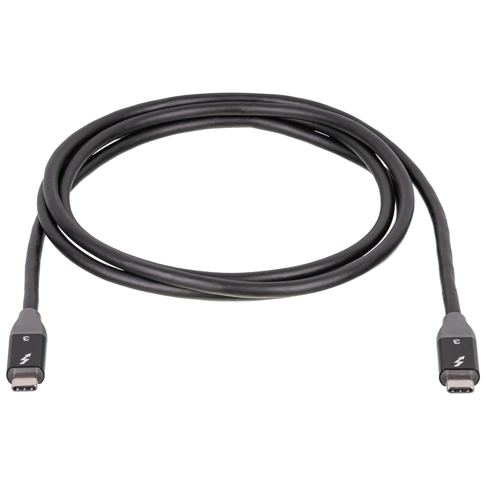 Akyga Thunderbolt 3 USB-C Cable, 1.5m, Black