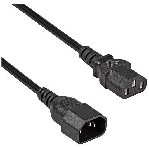 Câble électrique Akyga AK-PC-07C, 3 m, Noir, IEC C14 - IEC C13