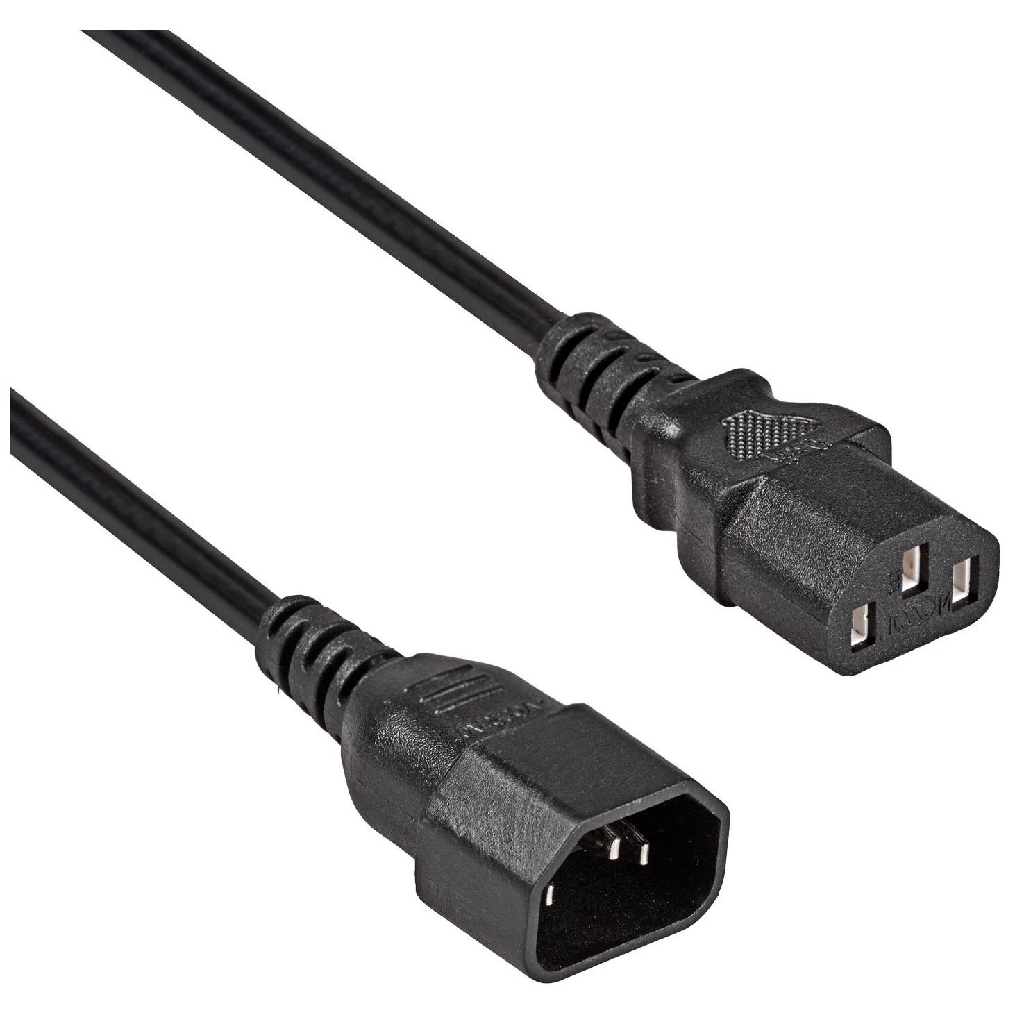 Câble électrique Akyga AK-PC-07C, 3 m, Noir, IEC C14 - IEC C13