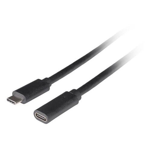 Cable USB-C a USB-C Lanberg, 0,5 m, Negro