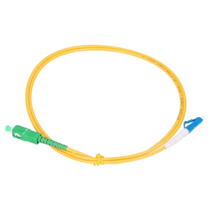 Extralink Single-Mode Fiber Optic Cable SC/APC-LC/UPC, G652D, 3 mm, 1 m