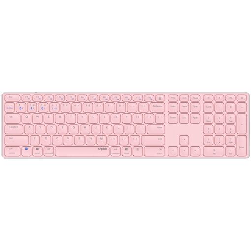 Rapoo Universal Bluetooth Keyboard E9800M, QWERTY Layout, Pink
