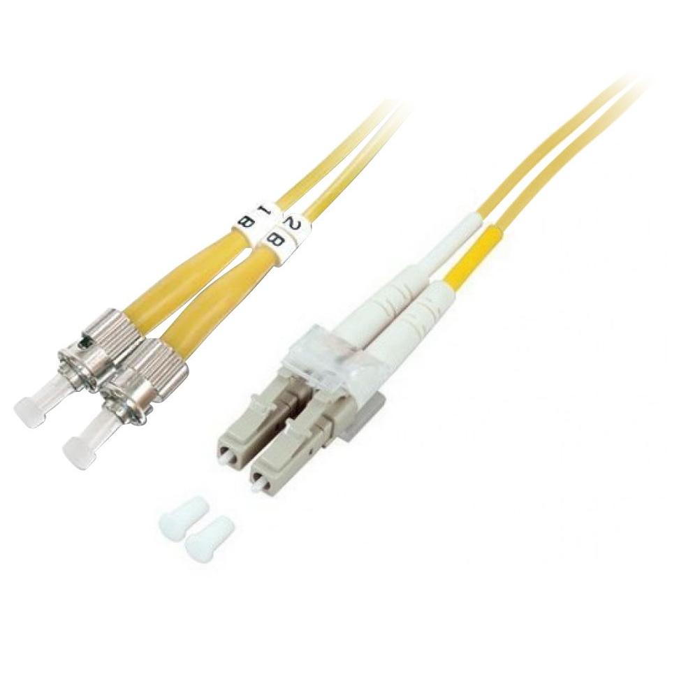Techly 3m OS2 Fiber Optic Cable (ST/LC, Yellow)