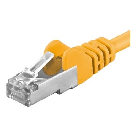 PremiumCord Cat6a SF/UTP (S-FTP) Network Cable, 5m, Yellow