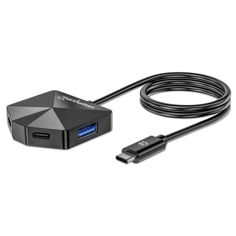 Dock/Hub de Manhattan con 4 puertos USB-C/USB-A