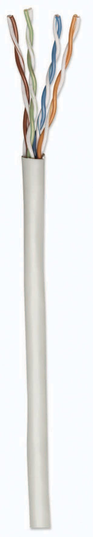 Intellinet Cat6 UTP Network Cable, 305ft, Gray