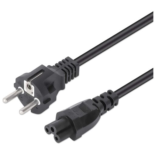Cable de alimentación Manhattan, 1 m, CEE7/7 a IEC C5