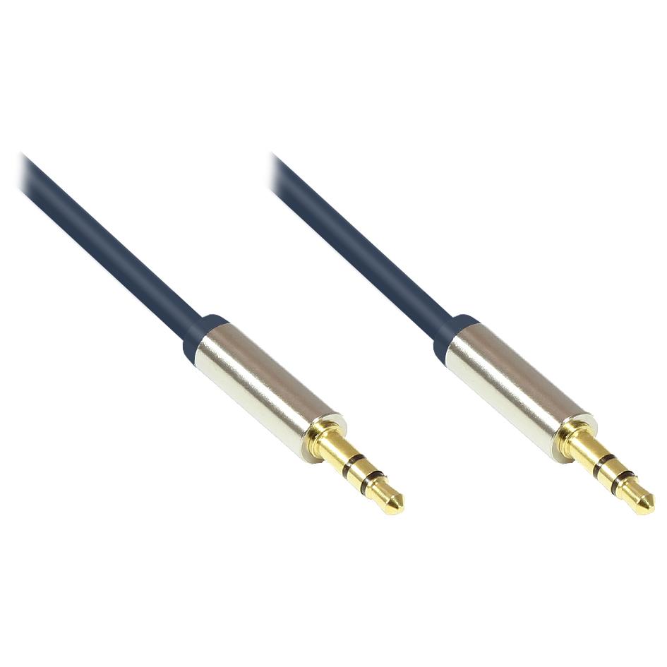 Câble audio Alcasa 1 m bleu 3,5 mm