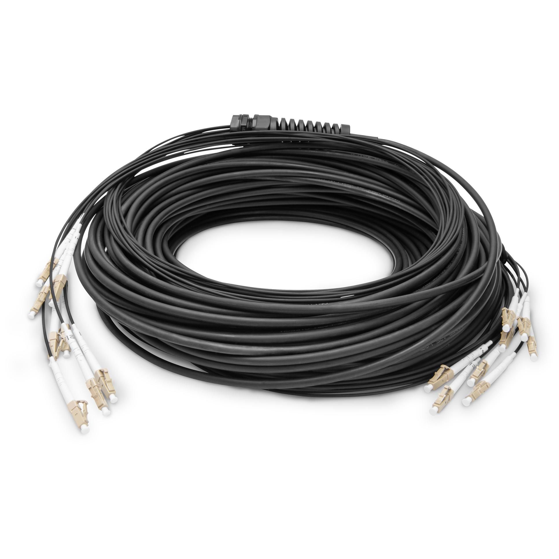 Digitus Universal Pre-Assembled Optical Fiber Breakout Cable, Multimode OM4, 8 Fibers, LC/UPC - LC/UPC