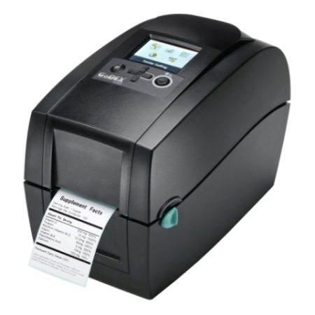 Godex RT230i Label Printer, Direct Thermal/Thermal Transfer, 300 x 300 DPI, 127 mm/s, Ethernet/LAN