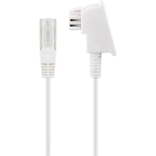 Câble de téléphone Goobay 50m Blanc