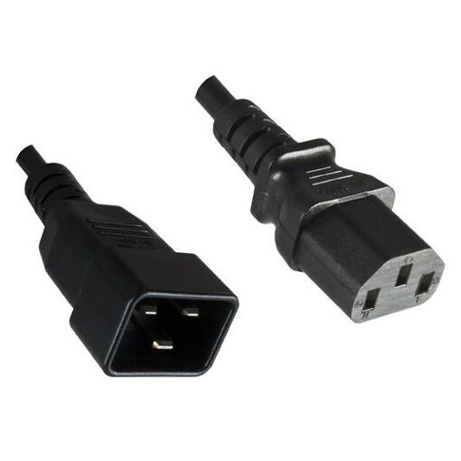 MicroConnect PE030605 0.5m Power Cable Black C13 to C20 Connector