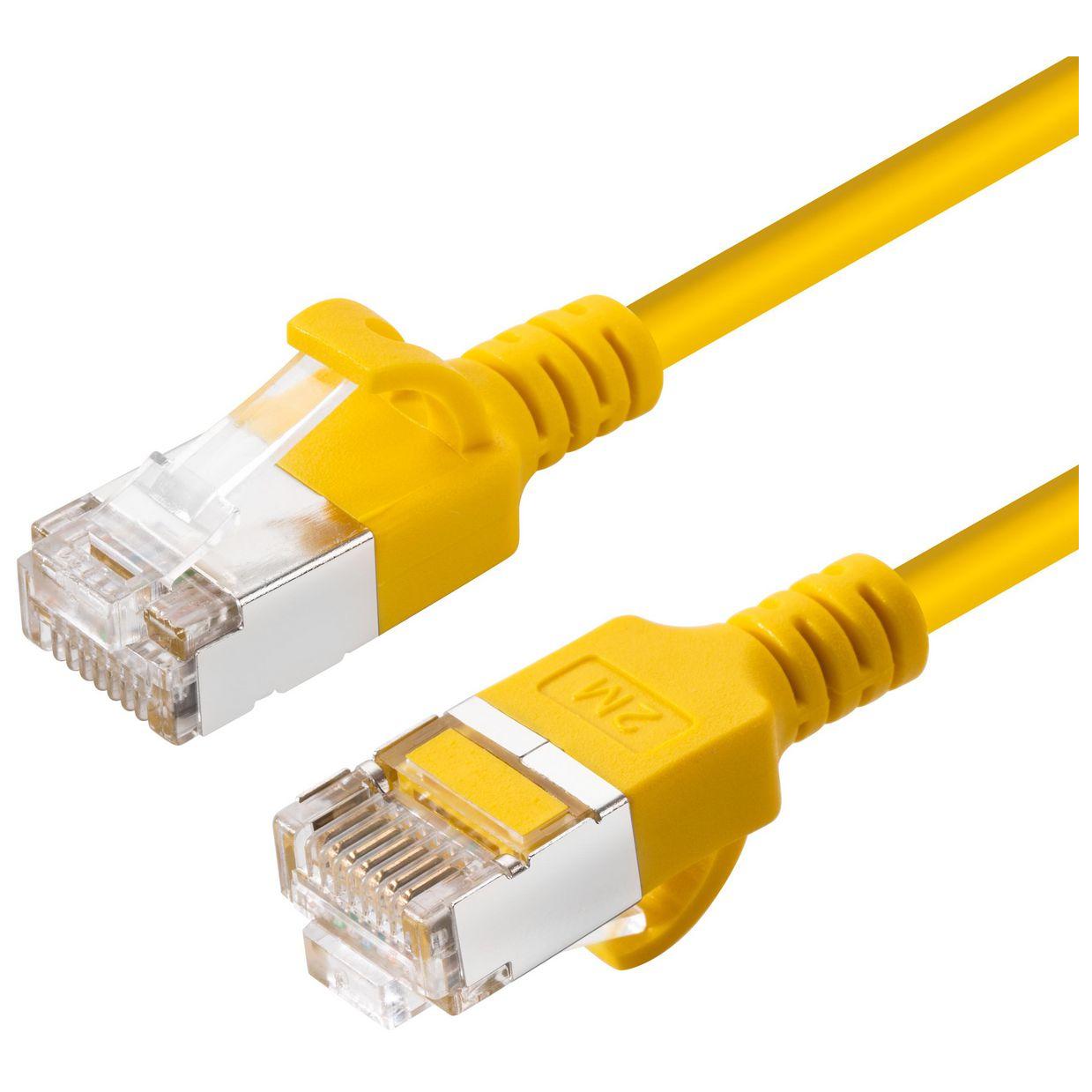 MicroConnect V-FTP6A03Y Slim Network Cable, 3m, Cat6a, U/FTP (STP)