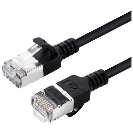 MicroConnect Cat6a U/FTP (STP) Network Cable - 2m, Black