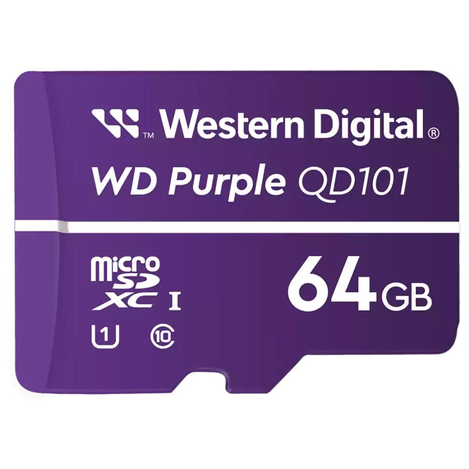 Tarjeta de memoria Western Digital WD Purple SC QD101 64 GB MicroSDXC Clase 10
