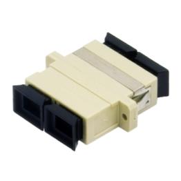 Alantec Multimode Fiber Optic Adapter - Beige & Black