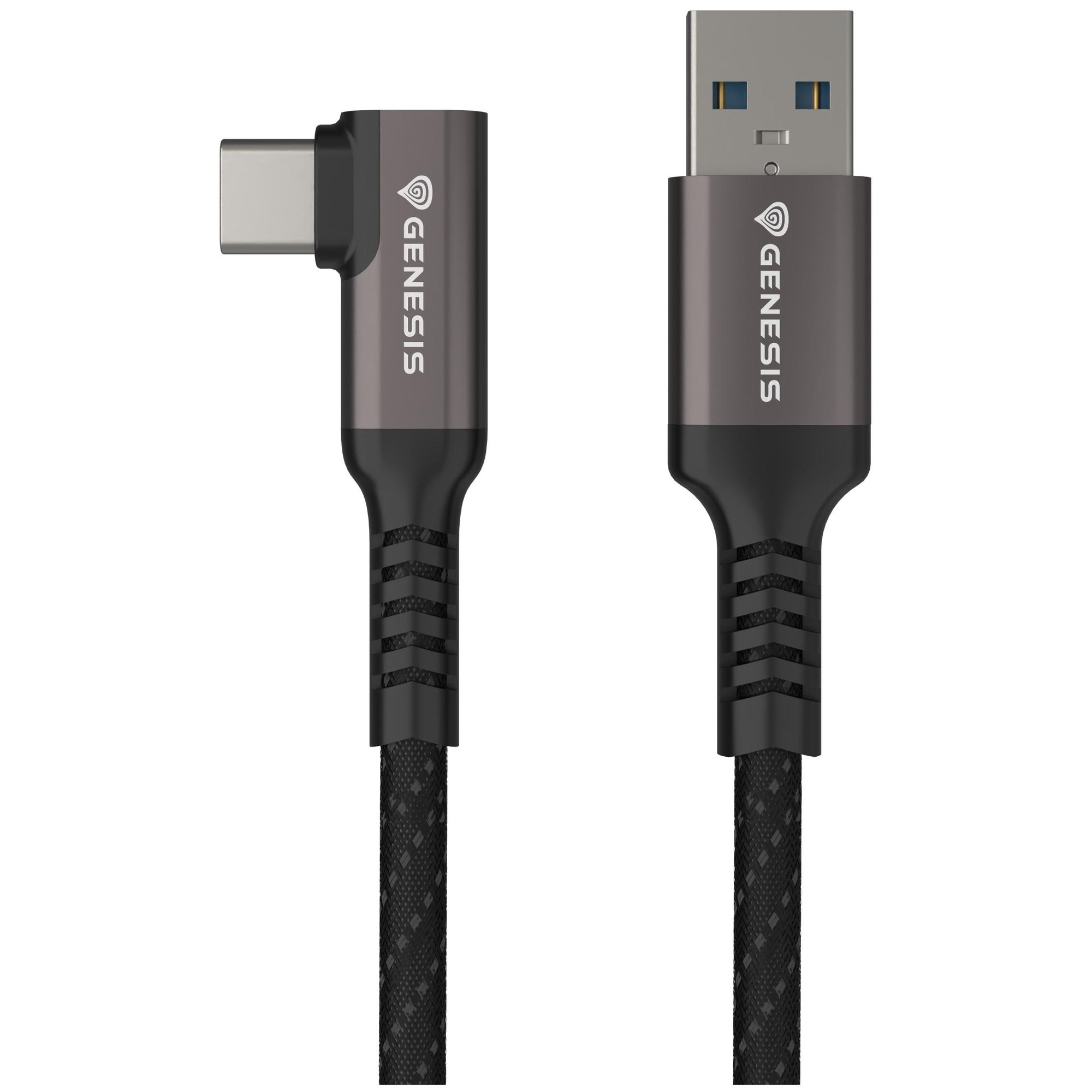 Genesis USB 3.2 Gen 1 Cable (3m, USB A to USB C, Black & Grey)