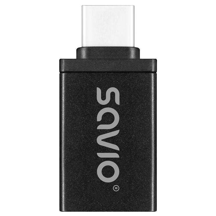 Cable de vídeo y adaptador Savio AK-80 - Negro