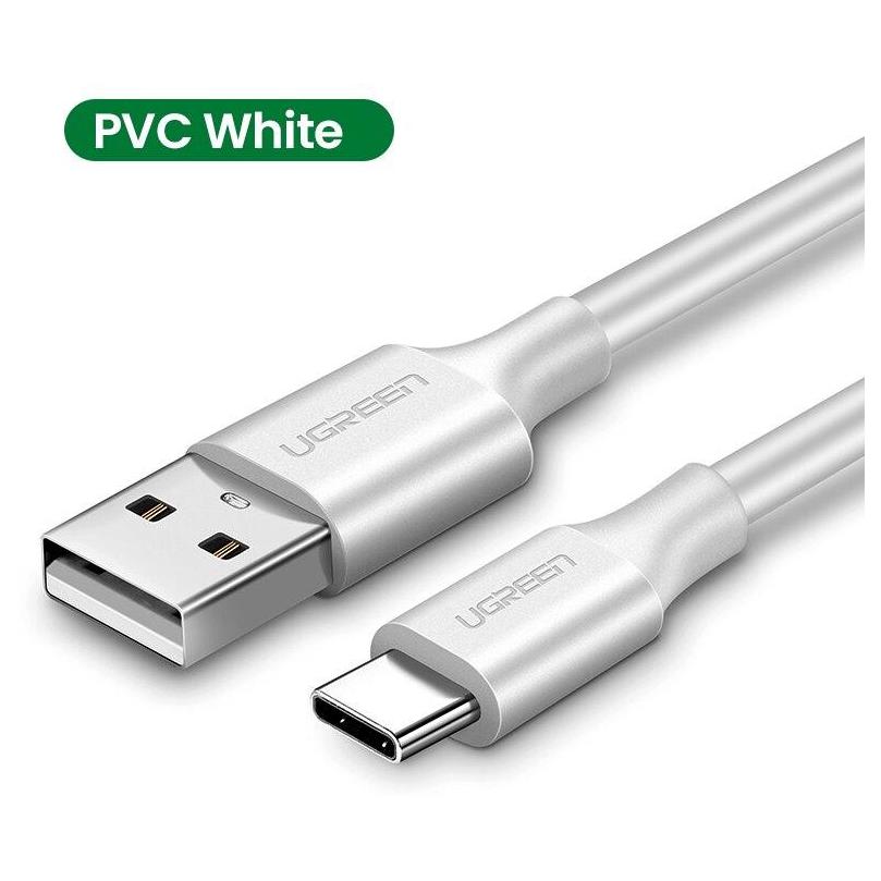 Ugreen USB 2.0 Cable - 1m, Type-A to Type-C, White