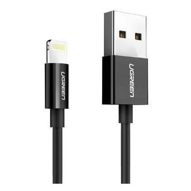 Ugreen 80823 US155 USB A to Lightning Cable, Black, 2m