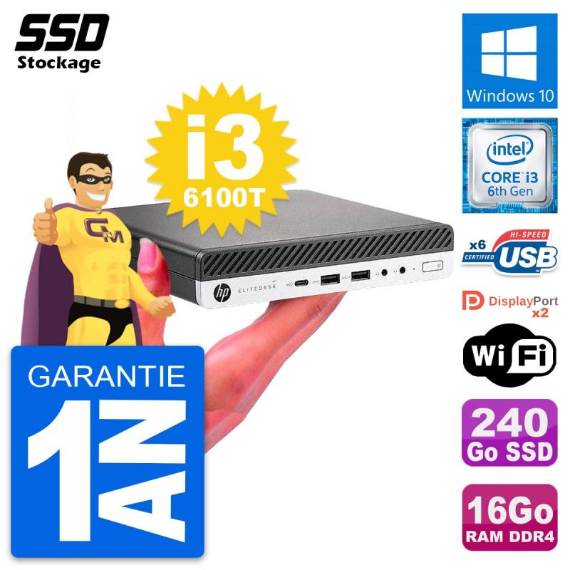 HP Ultra Mini PC 800 G3 DM
