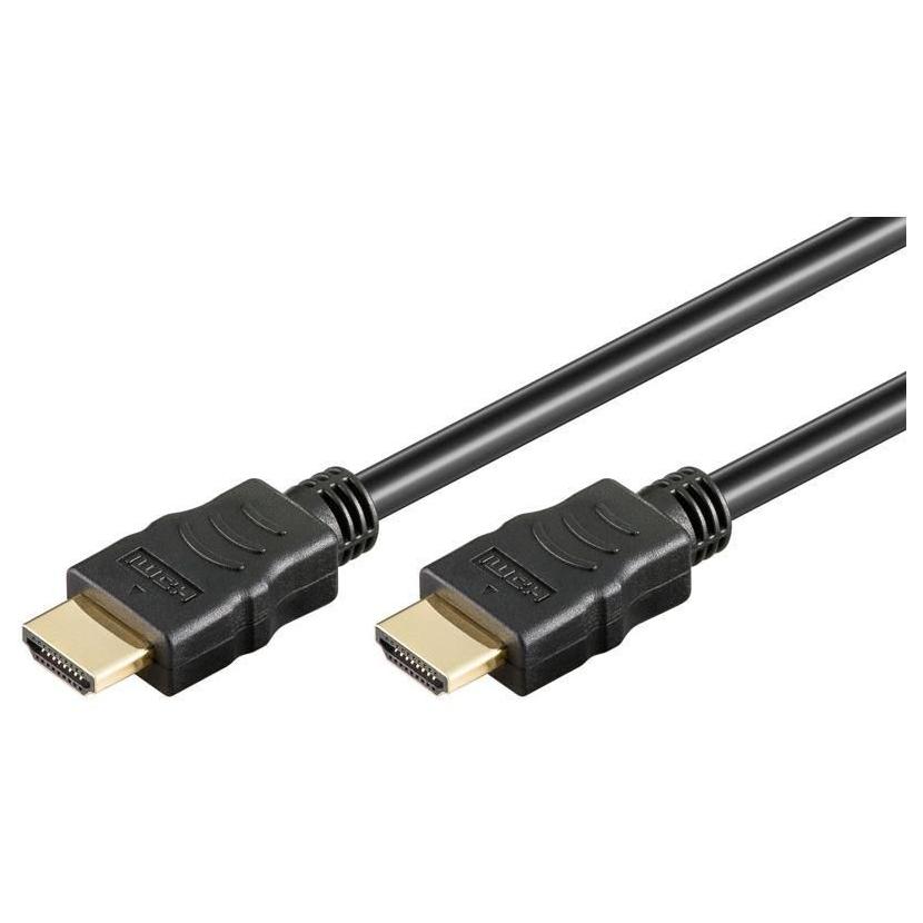 Techly HDMI Cable 2m, Type A (Standard) - Black