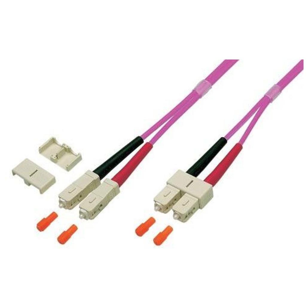 Techly ILWL D5-B-030/OM4 Infiniband and Optical Fiber Cable 3m SC Fuchsia