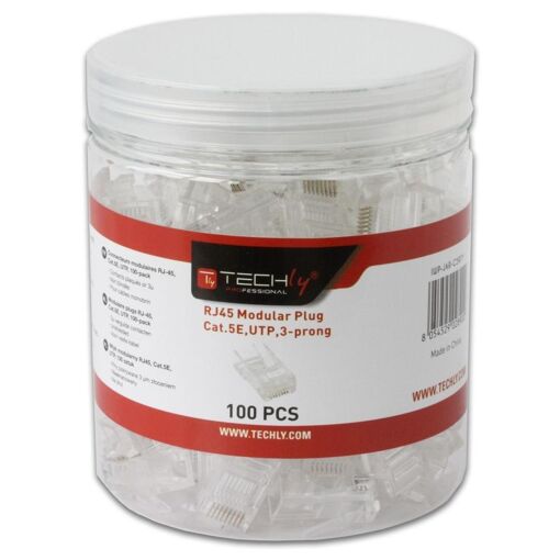 Conector de cable Techly RJ45 Transparente