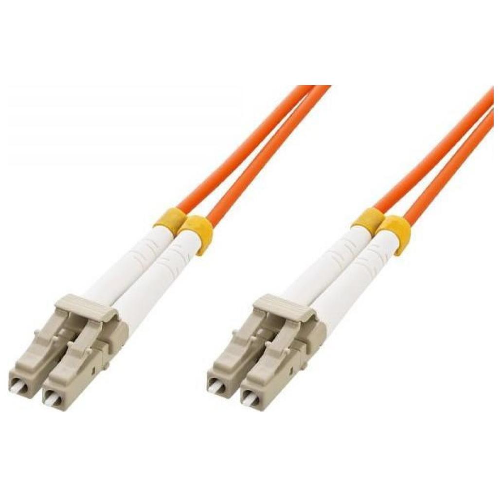 Techly 3m LC/LC OM2 Fiber Optic Cable - Orange