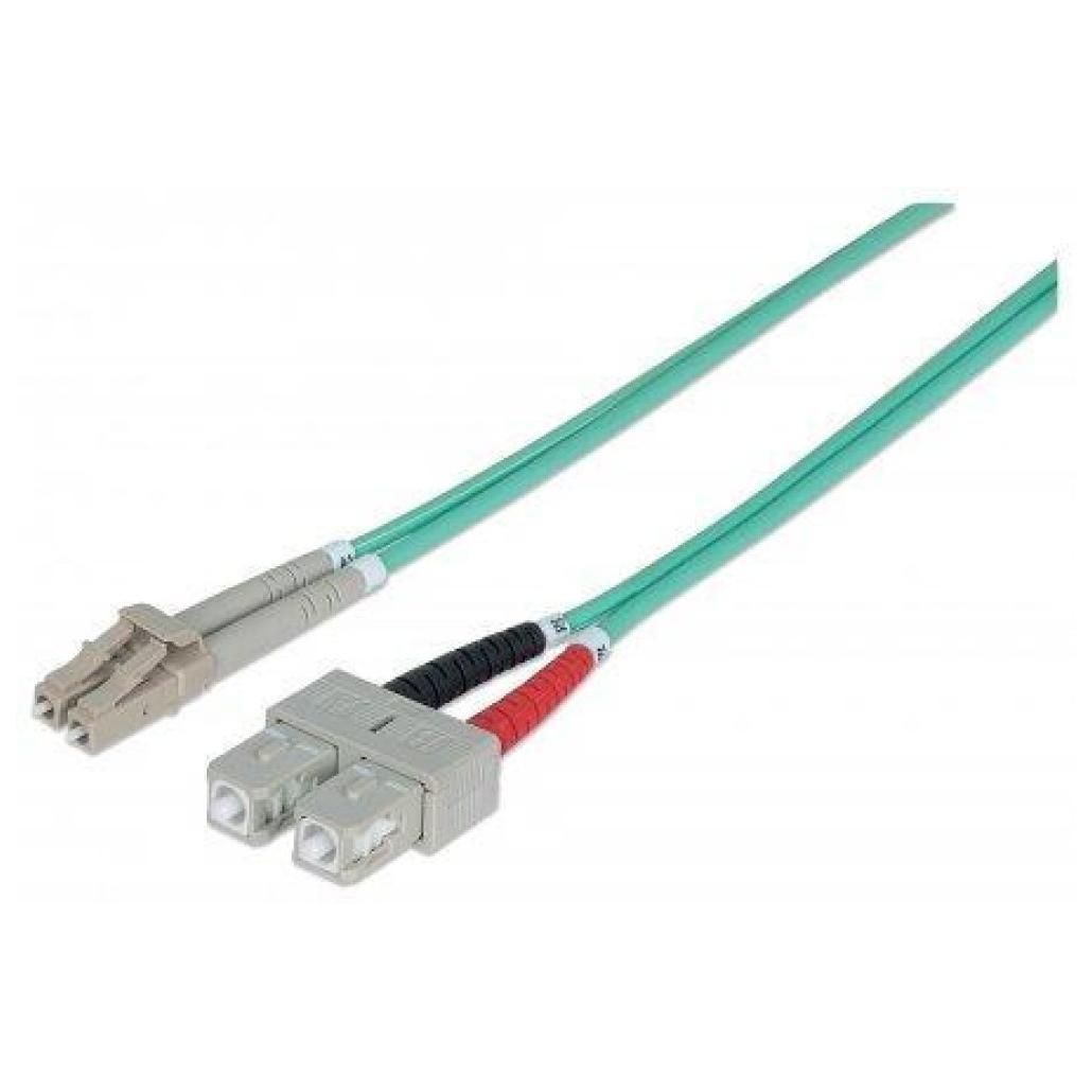 Cable InfiniBand y óptico Techly 2 m SC LC Azul acuático