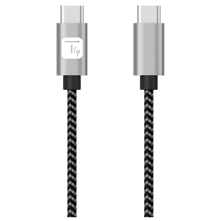 Techly USB-C Cable 0.5m, USB 2.0, Grey & Black