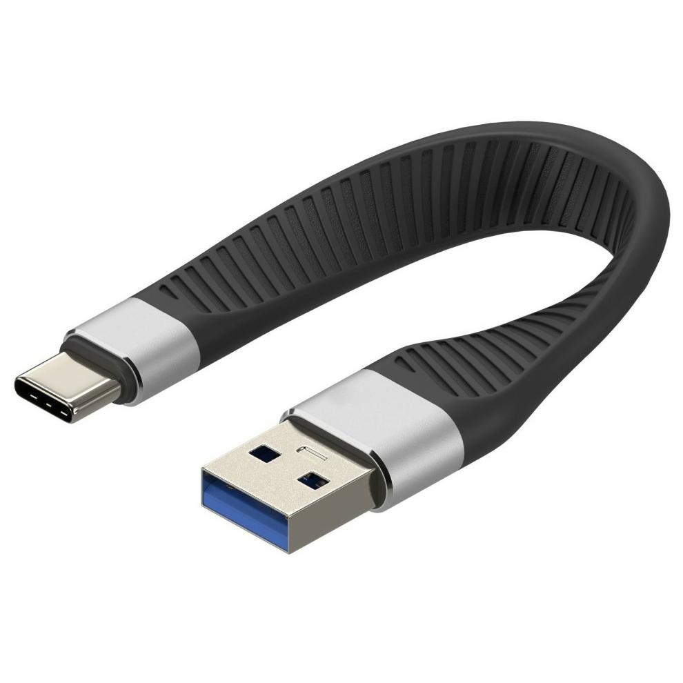 Techly USB-C to USB-C Cable, 0.12m, Black