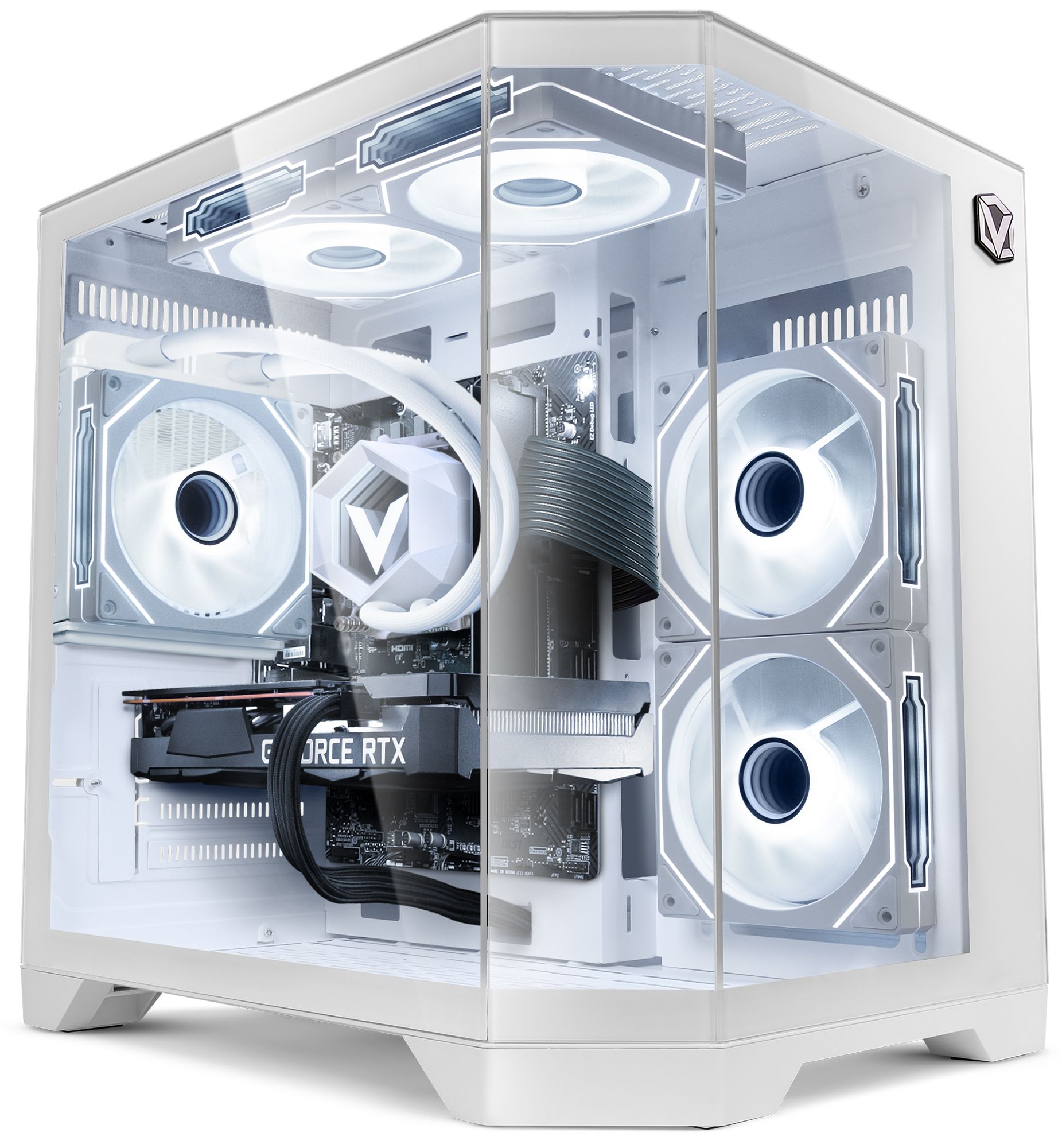 Vibox IV-606 PC Gamer - Ryzen 7 5700X 4.6 GHz - AMD RX 9060 XT 8GB - 16GB RAM - 1TB SSD - Windows 11 - WiFi