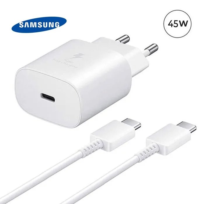 Chargeur secteur Samsung Galaxy Tab A9+ Plus 45W ultra rapide