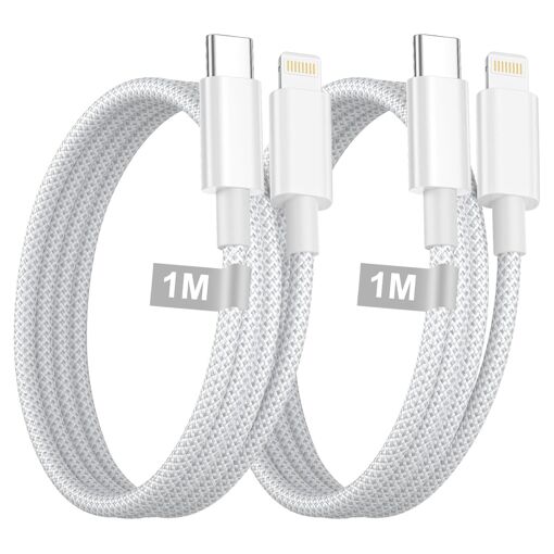 KALANKA Certified MFi USB C to Lightning Cable 1M (2-Pack)